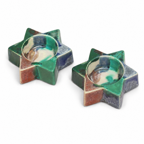 SHABBAT CANDLE HOLDERS — 12