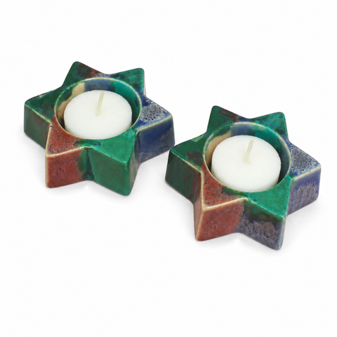 SHABBAT CANDLE HOLDERS — 12