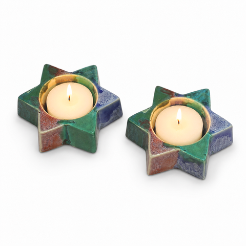 SHABBAT CANDLE HOLDERS — 12